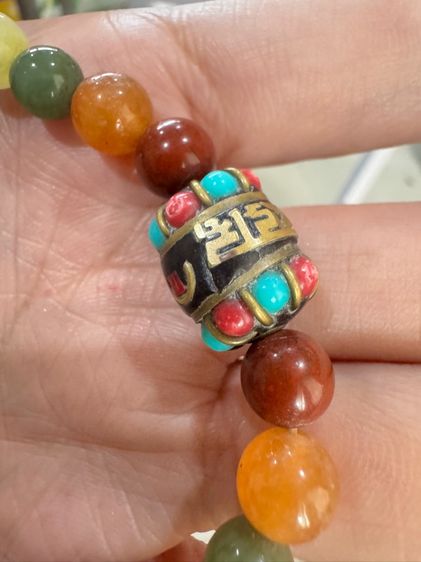 ✅ สร้อยข้อมือ หินมงคล พร้อมชาร์มธิเบตแท้ สวยงาม รูปที่ 4