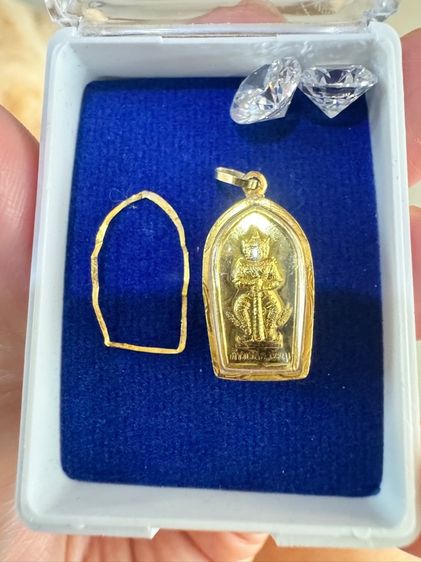 ✅ จี้พระ ท้าวเวสสุวรรณ วัดจุฬามณีแท้ กรอบทองแท้ 90เปอร์เซ็นต์ มีใบรับประกัน มีตำหนิ รูปที่ 9