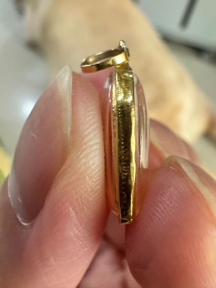 ✅ จี้พระ ท้าวเวสสุวรรณ วัดจุฬามณีแท้ กรอบทองแท้ 90เปอร์เซ็นต์ มีใบรับประกัน มีตำหนิ รูปที่ 3