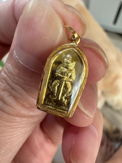 ✅ จี้พระ ท้าวเวสสุวรรณ วัดจุฬามณีแท้ กรอบทองแท้ 90เปอร์เซ็นต์ มีใบรับประกัน มีตำหนิ รูปที่ 6