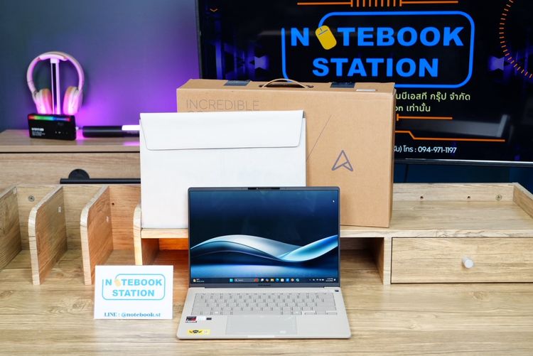 Asus Zenbook A14 Snapdragon X X1-26-100 Ram16 SSD512GB จอ14 WUXGA OLED รูปที่ 2