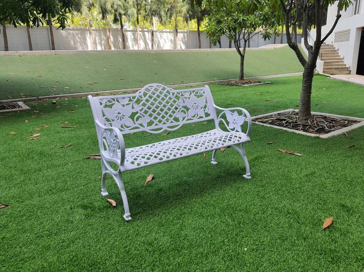 เก้าอี้สนามอัลลอยแท้ ลายออคิด 114 ซม.