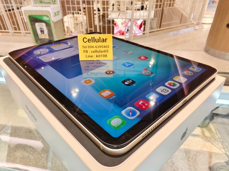 iPad Air6 11 M2 256GB ใส่ซิม ประกันศูนย์5เดือนกว่า ครบกล่อง รูปที่ 9