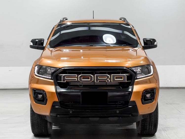 Ford Ranger 2021 2.0 Hi-Rider Wildtrak Pickup ดีเซล เกียร์อัตโนมัติ ส้ม รูปที่ 2