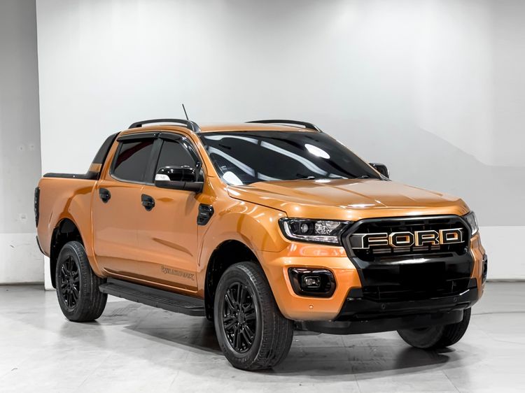 Ford Ranger 2021 2.0 Hi-Rider Wildtrak Pickup ดีเซล เกียร์อัตโนมัติ ส้ม รูปที่ 3