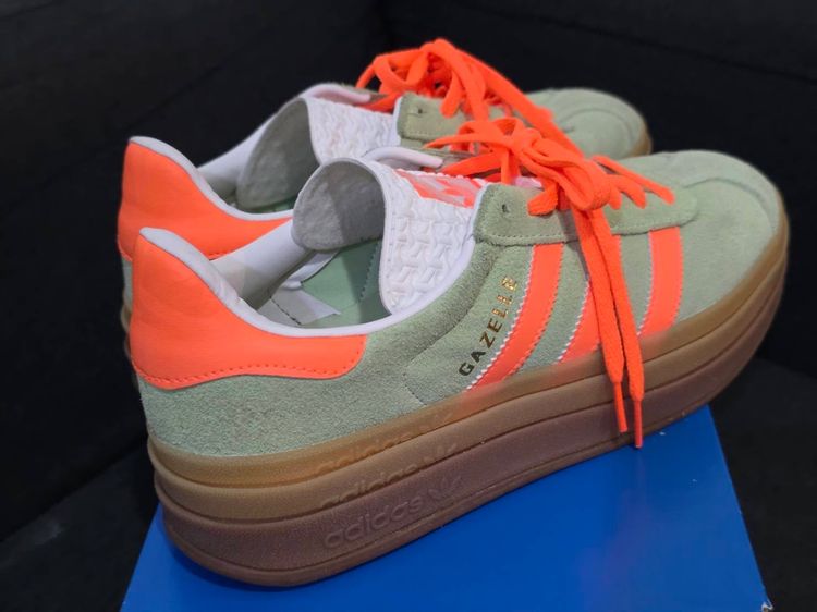adidas Gazelle Bold Semi Green Spark รูปที่ 5