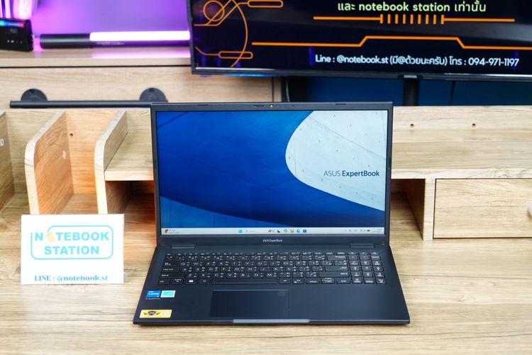 วินโดว์ ใช่ Asus ExpertBook B1 i5-1335U Ram16 SSD512 จอ15.6 FHD สเปคดี ทำงานเก่ง จอใหญ่มีแป้นตัวเลขแยก เครื่องมีประกันศูนย์2027 ขายเพียง 10,990 .-