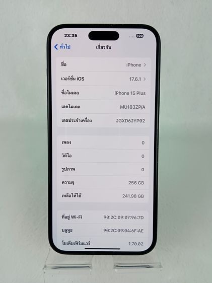iphone 15 Plus 256 GB zp รูปที่ 2