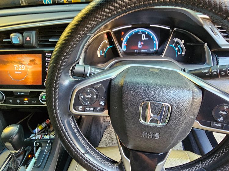 Honda Civic 2019 1.8 EL i-VTEC Sedan เบนซิน เกียร์อัตโนมัติ ดำ รูปที่ 3