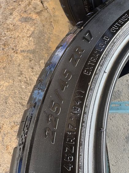 ยางMICHELIN225-45-17 ปี24 ปีแท้ (แก้มมีตำนิ1จุดใช้งานได้ปกติ) รูปที่ 8