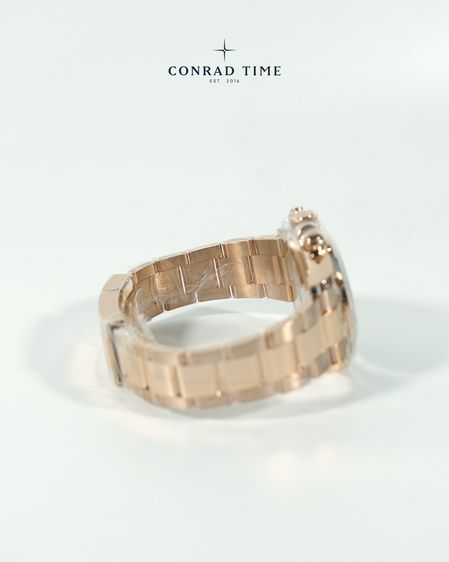 New Rolex Daytona 126505 Black Diamond Dial Rose gold Oyster Steel 2024 40mm. Fullset  รูปที่ 7