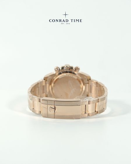 New Rolex Daytona 126505 Black Diamond Dial Rose gold Oyster Steel 2024 40mm. Fullset  รูปที่ 8