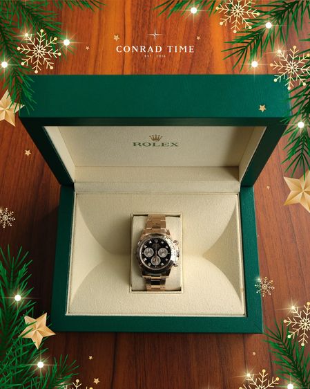 New Rolex Daytona 126505 Black Diamond Dial Rose gold Oyster Steel 2024 40mm. Fullset  รูปที่ 13
