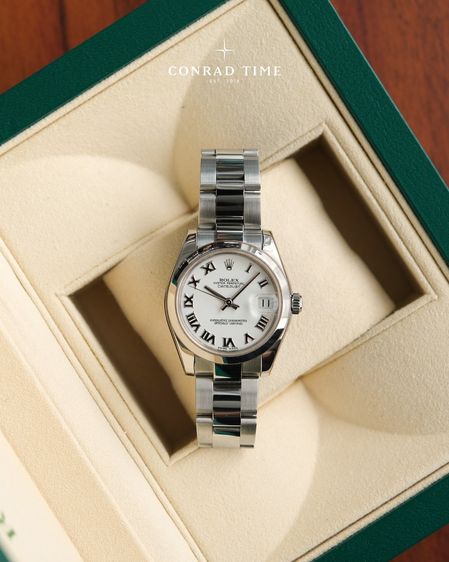 Rolex Datejust 178240 White Roman Dial Oyster Steel 2015 31mm. Fullset
