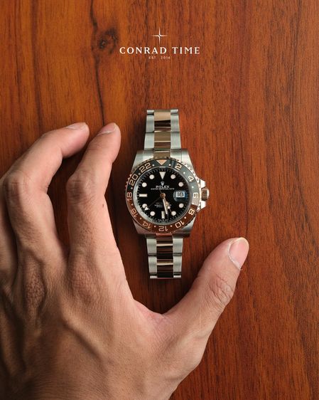 New Rolex GMT-Master II 126711CHNR 'Root Beer Black Dial Two-Tone Oyster 2025 40mm. Fullset  รูปที่ 4