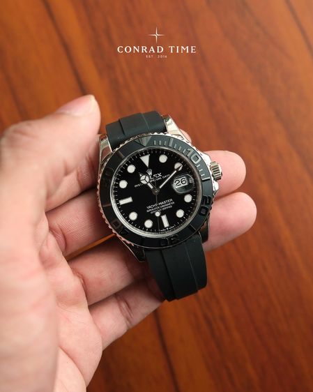 Rolex Yacht-Master 226659 Black Dial Black Oysterflex Strap 42mm.  รูปที่ 6