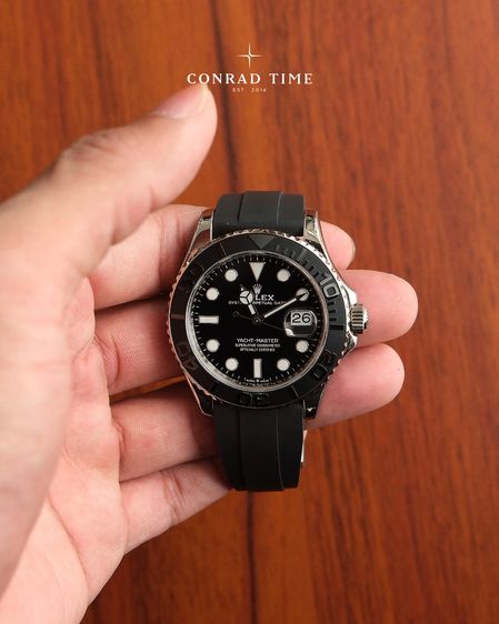 Rolex Yacht-Master 226659 Black Dial Black Oysterflex Strap 42mm.  รูปที่ 4
