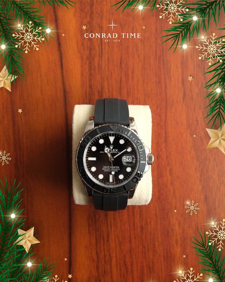 Rolex Yacht-Master 226659 Black Dial Black Oysterflex Strap 42mm.  รูปที่ 17