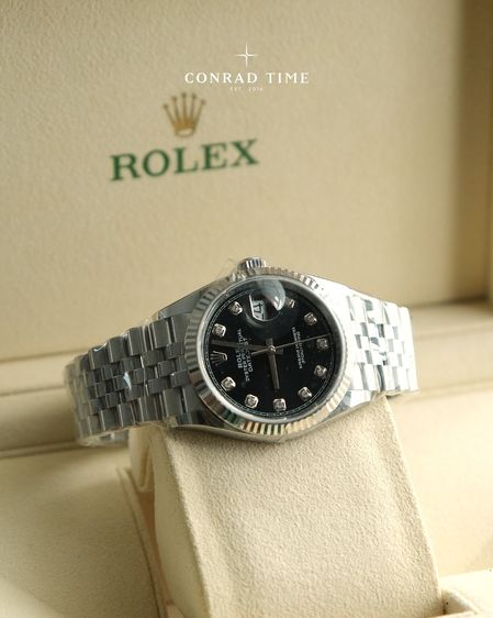 New Rolex Datejust 126234 Black Diamond Dial Jubilee 2025 36mm. Fullset 