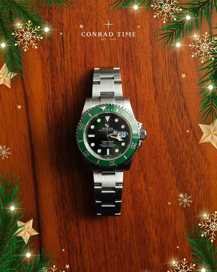 Rolex Submariner 116610LV 'Hulk  Green Dial Oyster Steel 2010+ 40mm.  รูปที่ 17