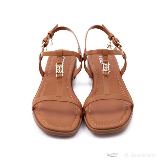 รองเท้าแตะแบบลำลอง น้ำตาล หนังแท้ UK 4.5 | EU 37 1/3 | US 6 O&B OBรองเท้าแตะหนังแพะรุ่นLA COSTA SANDALS Size 37-38