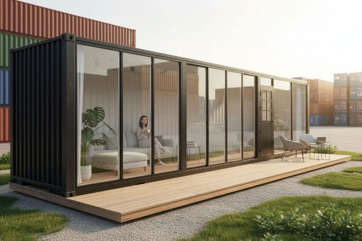 🕋ตู้คอนเทนเนอร์ร้านค้า ร้านกาแฟ น็อคดาวน์ รูปที่ 2