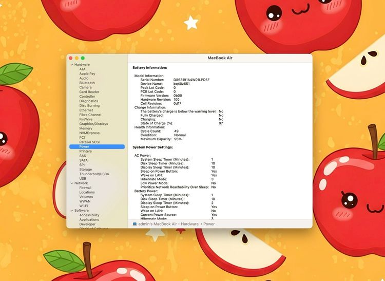 MacBook Air 15-inch M2 2023 Ram8GB SSD256GB Starlight  รูปที่ 13