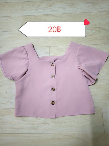 ชุดเซทเสื้อกางเกง เกาหลี สีชมพูน่ารัก รูปที่ 5