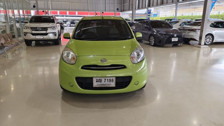 Nissan March 2012 1.2 E Sedan เบนซิน ไม่ติดแก๊ส เกียร์อัตโนมัติ เขียว รูปที่ 2