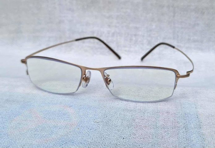 แว่นสายตาอเมริกันแคลิฟอร์เนียนสายพันธุ์ซาบาเอะ ZEROGRA กรอบเบต้าไทเทเนียมสีทอง เลนส์บลูโพรเทค มัลติโค้ท ค่าสายตายาว 250 ...Authentic ZEROGRA Handcrafted in Sabae, Japan รูปที่ 11