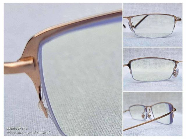 แว่นสายตาอเมริกันแคลิฟอร์เนียนสายพันธุ์ซาบาเอะ ZEROGRA กรอบเบต้าไทเทเนียมสีทอง เลนส์บลูโพรเทค มัลติโค้ท ค่าสายตายาว 250 ...Authentic ZEROGRA Handcrafted in Sabae, Japan รูปที่ 5