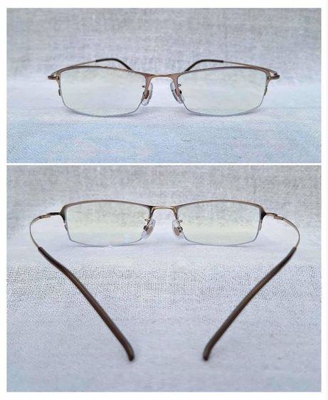 แว่นสายตาอเมริกันแคลิฟอร์เนียนสายพันธุ์ซาบาเอะ ZEROGRA กรอบเบต้าไทเทเนียมสีทอง เลนส์บลูโพรเทค มัลติโค้ท ค่าสายตายาว 250 ...Authentic ZEROGRA Handcrafted in Sabae, Japan รูปที่ 4