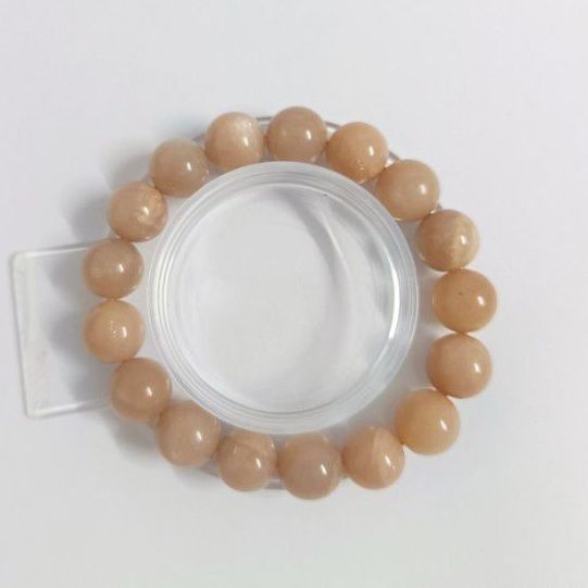 สร้อยข้อมือหินซันสโตนแท้ โทนส้มพีช  เสริมพลังบวก ดึงดูดโชคลาภ  รูปที่ 10