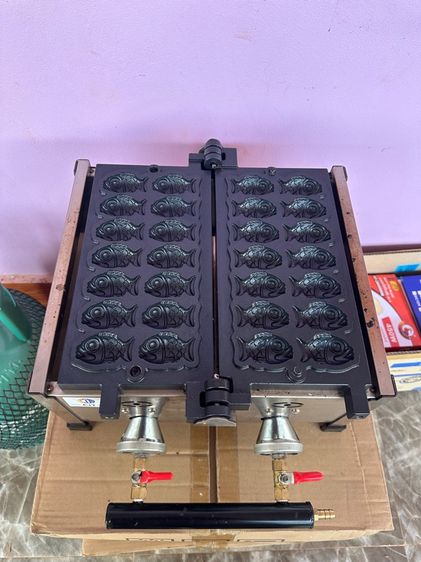 เตาขนมปลาไทยากิตัวเล็ก 14ตัว ระบบแก๊ส 