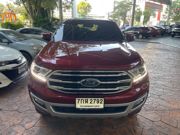 Ford Everest 2018 2.0 Titanium Utility-car เบนซิน ไม่ติดแก๊ส เกียร์อัตโนมัติ แดง รูปที่ 2