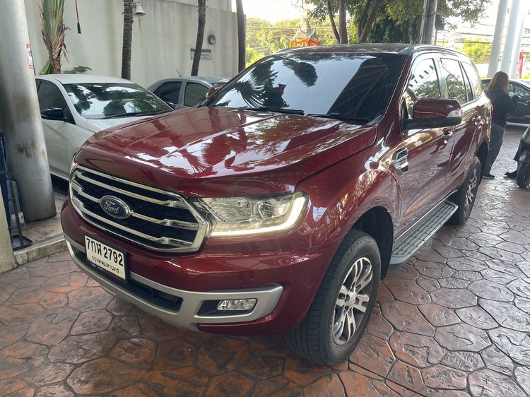Ford Everest 2018 2.0 Titanium Utility-car เบนซิน ไม่ติดแก๊ส เกียร์อัตโนมัติ แดง รูปที่ 3