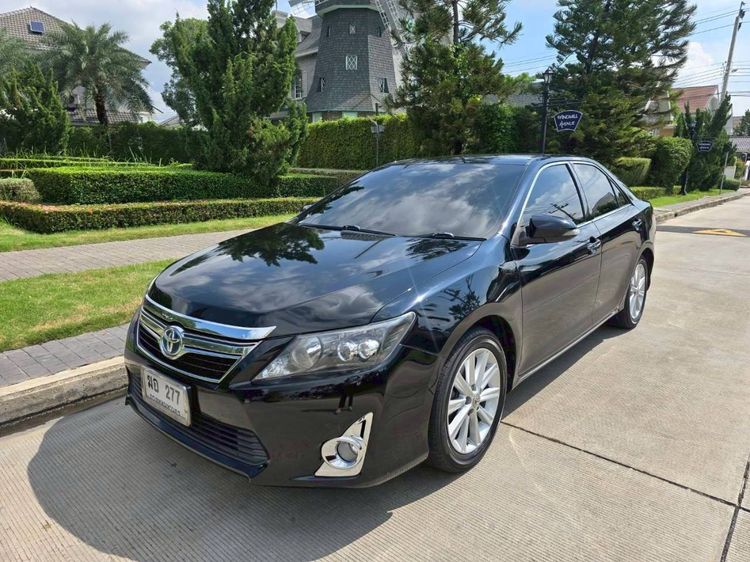 Toyota Camry 2012 2.5 Hybrid Sedan ไฮบริด ไม่ติดแก๊ส เกียร์อัตโนมัติ ดำ รูปที่ 2