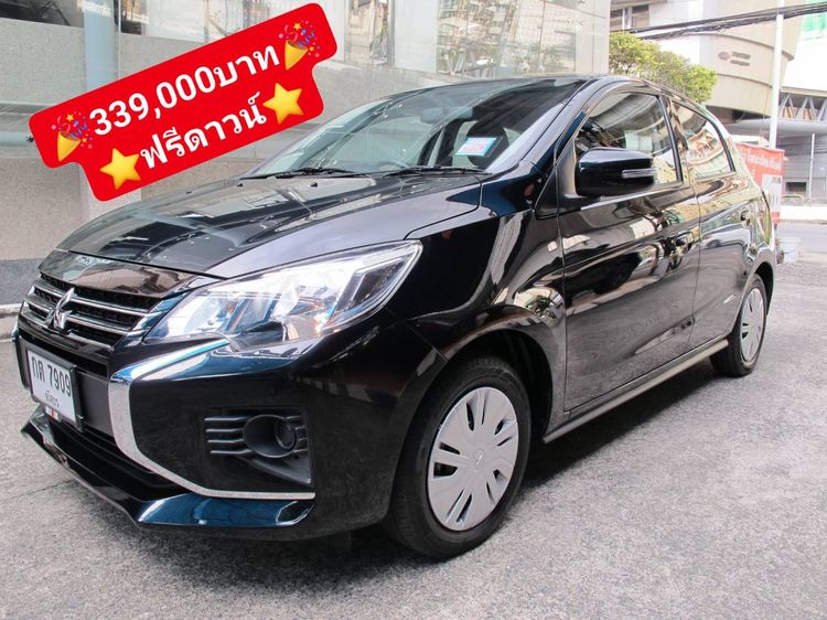 รถ Mitsubishi Mirage 1.2 GL สี ดำ