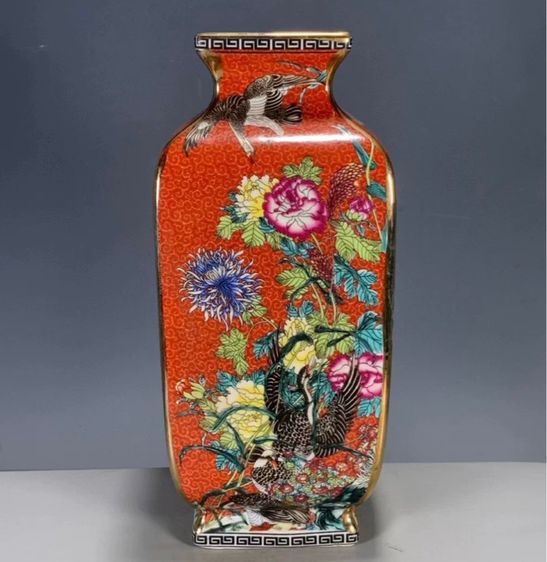 ✨แจกันหกเหลี่ยม”ลงเคลือบหลากหลายลาย รูปที่ 11