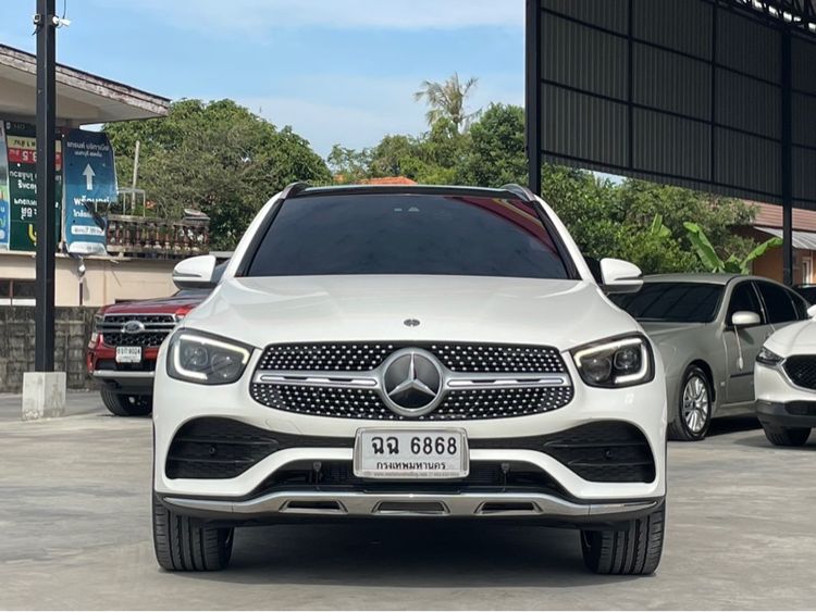 Mercedes-Benz GLC-Class 2020 GLC300e Utility-car ปลั๊กอินไฮบริด (PHEV) ไม่ติดแก๊ส เกียร์อัตโนมัติ ขาว รูปที่ 2