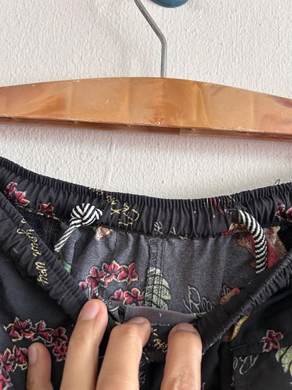 size L กางเกงขาสั้นชายเอวยืดสีเทาดำลาย รูปที่ 5