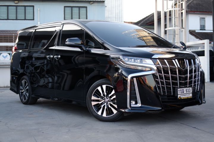 Toyota Alphard 2021 2.5 S C-Package Van เบนซิน ไม่ติดแก๊ส เกียร์อัตโนมัติ ดำ รูปที่ 2