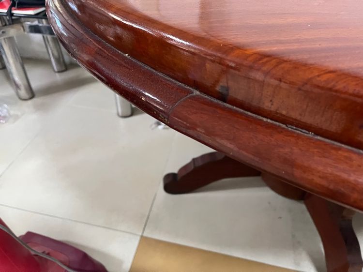 โต๊ะไม้มะค่า ท๊อป 1.3 เมตร  รูปที่ 11