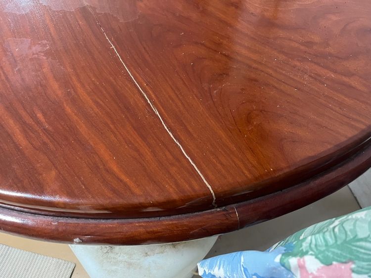 โต๊ะไม้มะค่า ท๊อป 1.3 เมตร  รูปที่ 6