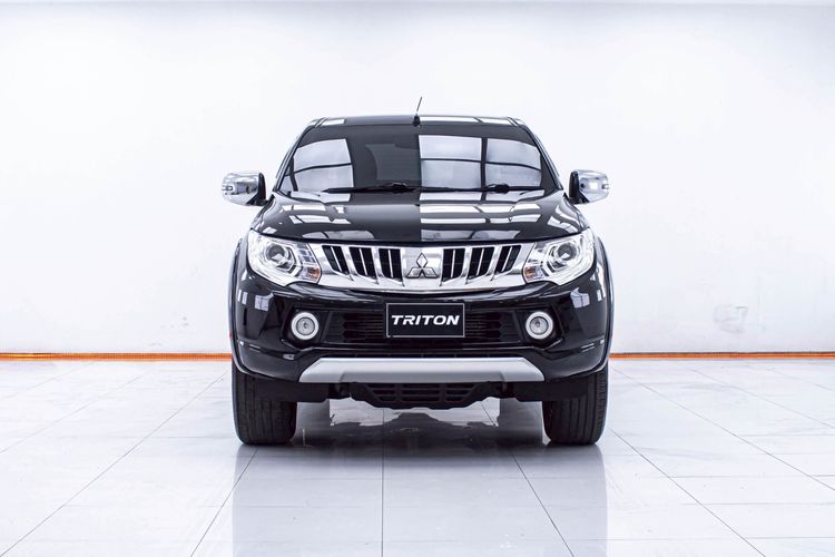 Mitsubishi Triton 2016 2.4 Plus Pickup ดีเซล ไม่ติดแก๊ส เกียร์อัตโนมัติ ดำ รูปที่ 4
