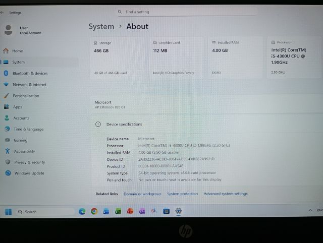 HP EliteBook 820 i5 gen4
Ram 4 GB, HDD 500 GB Windows 11 เครื่องสวยใช้งานปกติ 
แบตเตอรี่เก็บไฟปกติ รูปที่ 8