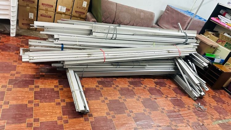 ชุดกรอบบานเลื่อนประตูอลูมิเนียม (ไม่มีกระจก) รูปที่ 6