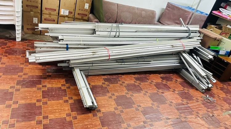 ชุดกรอบบานเลื่อนประตูอลูมิเนียม (ไม่มีกระจก) รูปที่ 7