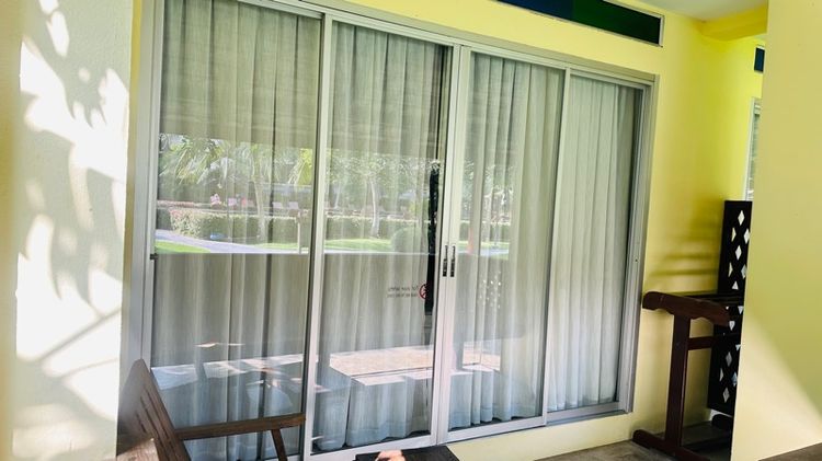 ชุดกรอบบานเลื่อนประตูอลูมิเนียม (ไม่มีกระจก) รูปที่ 2