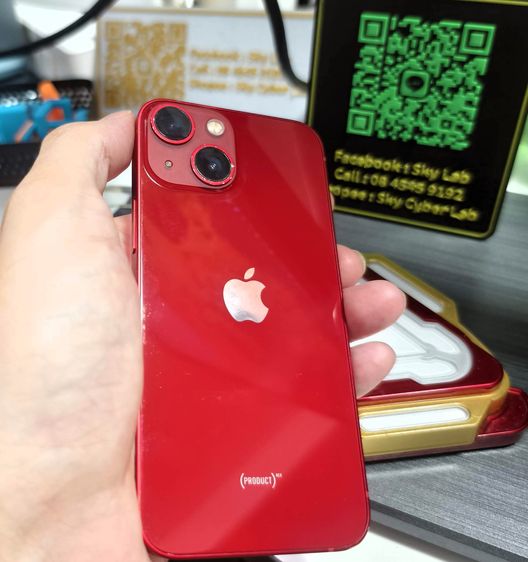 แลก-ขาย iPhone 13 mini 128g สีแดง สภาพดี สแกนหน้า-ทรูโทนปกติ ไม่ติด iCloud ผ่าน Shopee ได้